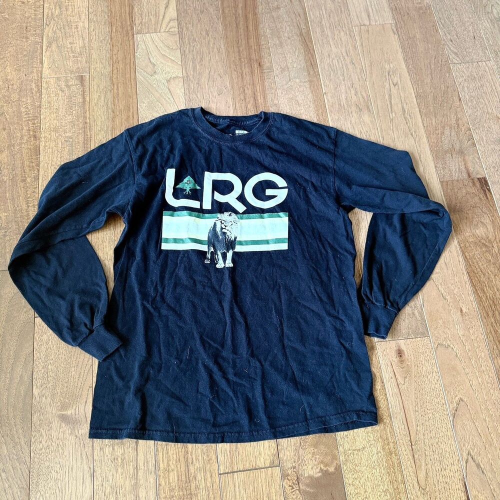 Lifted Research Group Mens LRG From The Ground On Up Black Shirt Med Vtg